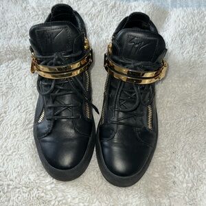 Giuseppe Zanotti Kris’s Women’s Mid-top lace up sneakers leather with zippers